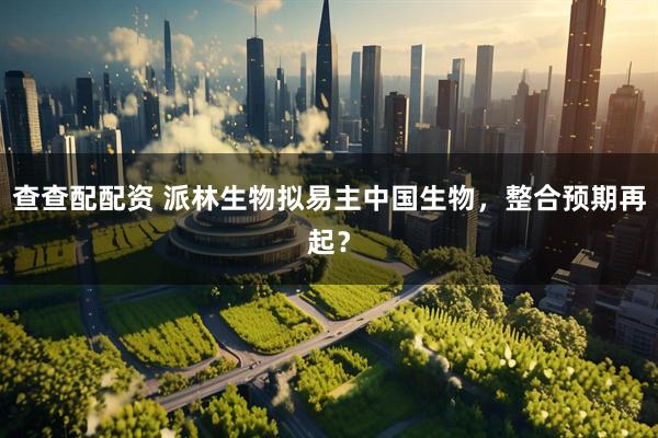 查查配配资 派林生物拟易主中国生物，整合预期再起？